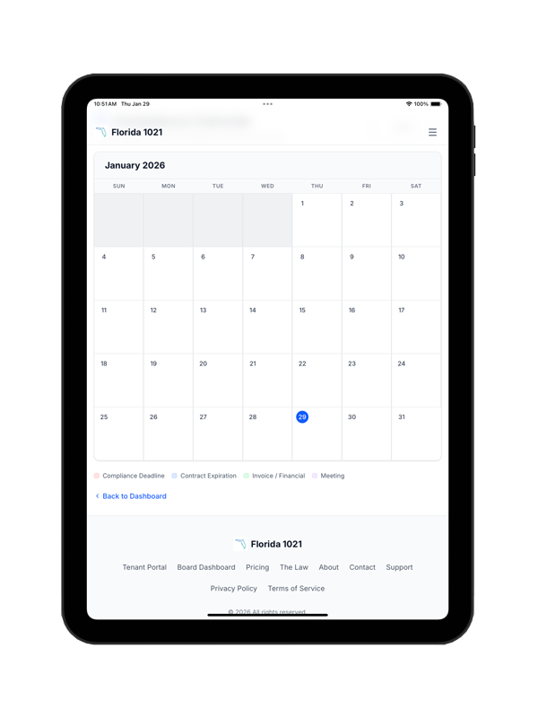 iPad Calendar